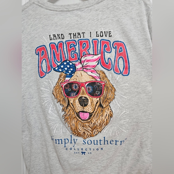 Simply Southern Gray Dog T-Shirt - Picture 2 of 9
